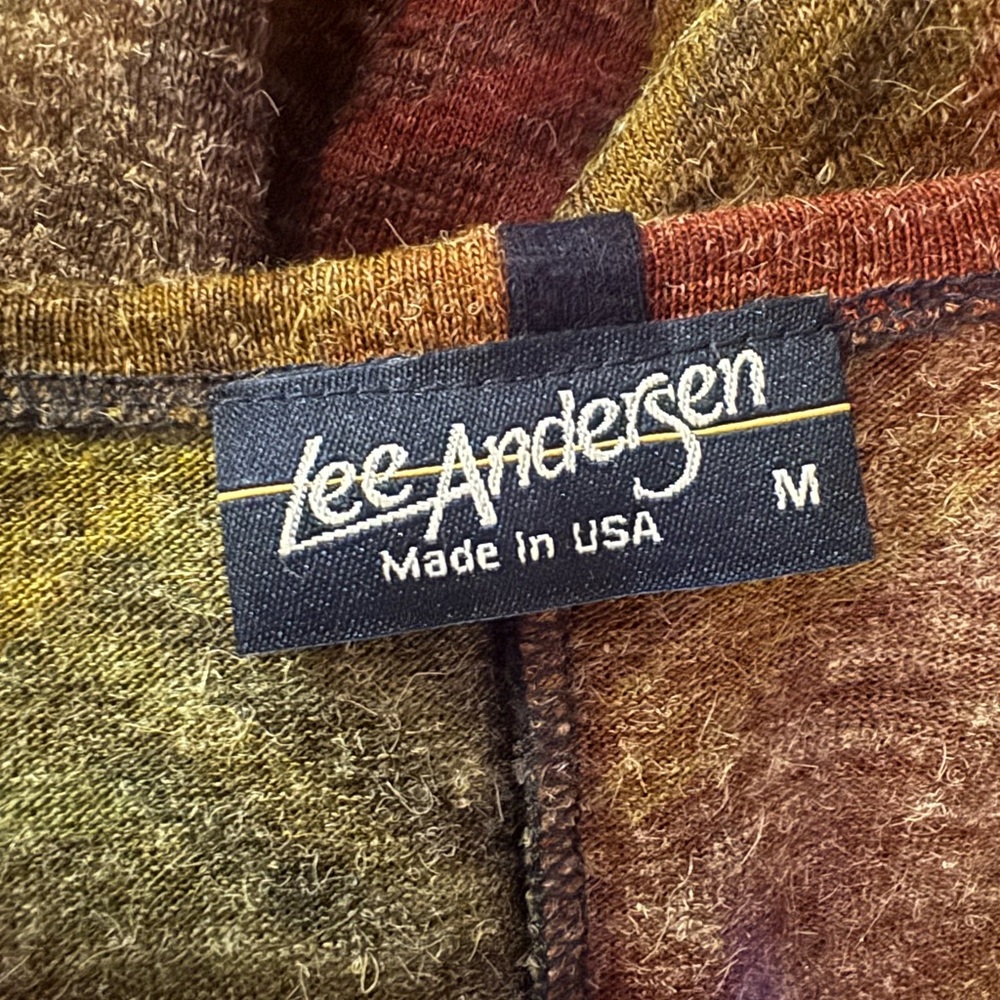 Lee Andersen Vintage Wool Blend Tunic Plaid Tartan Asymmetrical Art to Wear Med - Picture 6 of 10